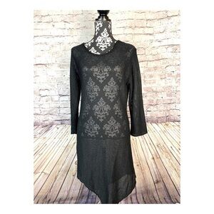 Amunche Fair Knit Long Netted Dress